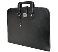 THE MASONIC COLLECTION Master Mason MM Regalia - Valigetta morbida in similpelle, resistente all'acqua e durevole, idea regalo per uomini