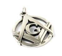 THE MASONIC COLLECTION Pendente rotondo in argento con G, Tutti