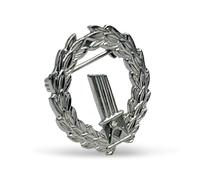 THE MASONIC COLLECTION Spilla placcata oro o argento con colonna spezzata, quadrato e bussola con splendida pietra bianca, accessorio regalo per uomini massoni