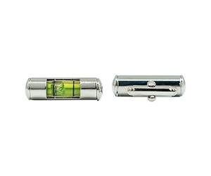 The Masonic Exchange - Set di Gemelli in Argento con livella massonica, 2,5 cm di Larghezza