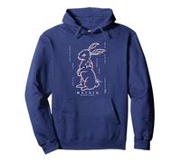 The Matrix 4 Illusion Rabbit Felpa con Cappuccio, Unisex per Adulti, Navy, XL