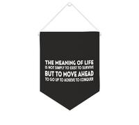 The Meaning of Life Is Not Simply to Exist to Survive, Striscione in tela motivazionale da appendere alla parete, striscione da parete per la casa, opera d'arte decorativa per soggiorno, camera da