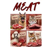 The Meat Journal: For Notes, Ideas, and Respect for Protein • 6x9 Quad Ruled Graph Paper