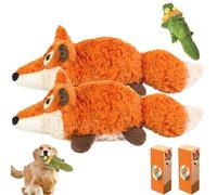 The Mellow Dog - Calming Crocodile, Machine Washable, Automatic Tail-Wagging, USB Charging, Automatic Dog Petting Machine for Small, Medium, Large Dogs (Orange*2)