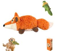 The Mellow Dog - Calming Crocodile, Machine Washable, Automatic Tail-Wagging, USB Charging, Automatic Dog Petting Machine for Small, Medium, Large Dogs (Orange)
