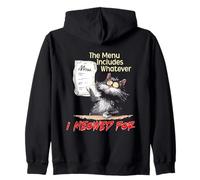 The Menu Includes Whatever I Meowed For Felpa con Cappuccio