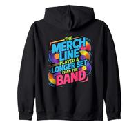 The Merch Line Played A Longer Set Than The Band Felpa con Cappuccio