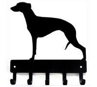 The Metal Peddler Whippet Dog - Portachiavi da parete - Piccolo 15,2 cm di larghezza - Made in USA; regalo per gli amanti dei cani