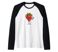 The Mic Drop Master in Berry Form per adulti e bambini Maglia con Maniche Raglan