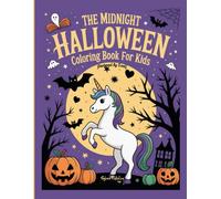 The Midnight Halloween Coloring Book For Kids