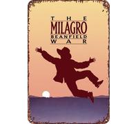 The Milagro Beanfield War Movie Poster retrò divertente metallo latta segno, decorazione da parete per la casa all'aperto 20,3 x 30,5 cm