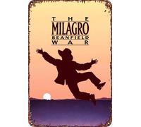 The Milagro Beanfield War Movie Poster retrò divertente metallo latta segno, decorazione da parete per la casa all'aperto 20,3 x 30,5 cm