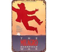 The Milagro Beanfield War Movie Poster retrò divertente metallo latta segno, decorazione da parete per la casa all'aperto 20,3 x 30,5 cm