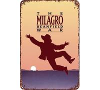 The Milagro Beanfield War Movie Poster retrò divertente metallo latta segno, decorazione da parete per la casa all'aperto 20,3 x 30,5 cm