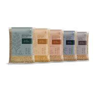 THE MILLET COMPANY Confezione combinata da 500 g non lucidata da 5, Browntop, Foxtail, Kodo, Barnyard e Little Millet [2,5 kg in totale], prodotti agricoli naturali, miglio ad alto contenuto di fibre