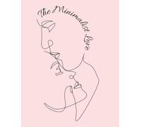 "The Minimalist Love" series - Forehead Kiss: Squared notebook - light rose color - 8.5x11in