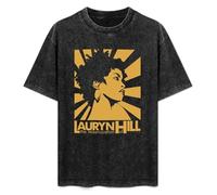 The Miseducation of Lauryn Hill Black Street Fashion Style Men's Summer Casual Wash Tee Tops Size M