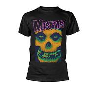 The Misfits Skull Face Warhol Ufficiale Uomo Maglietta Unisex (Medium)