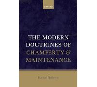 Rachael Mulhero The Modern Doctrines of Champerty and Mainten (Copertina rigida)