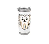 The Molar Bear Dental Assistant Dentist Tooth Pun Bicchiere termico in acciaio inox doppia parete