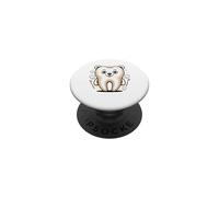 The Molar Bear Dental Assistant Dentist Tooth Pun PopSockets PopGrip Adesivo