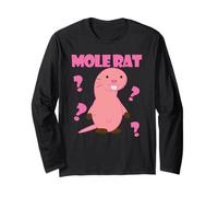 The Mole Rat - Simpatico Disegno di Opera d'Arte Digitale Maglia a Manica