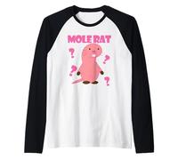 The Mole Rat - Simpatico Disegno di Opera d'Arte Digitale Maglia con Maniche Raglan