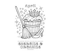 The Monthly Momentum Planner - April Edition: Undated monthly & weekly planning, daily prompts, habit tracker, and seasonal coloring breaks (7×10) - Energize & Organize Edition (Spring Refresh)