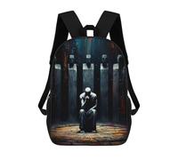 The Monument to The First Lie - The One Who Lowered His Gaze Zaino Per Bambini Con Stampa 3D, Borsa Scolastica Per Ragazzi, Zainetto Casual, Borsa Divertente Per Bambini E Adolescenti 17inch