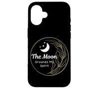 The Moon Grounds My Spirit Citazione Fasi Lunari Luna Celeste Custodia per iPhone 16