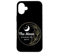 The Moon Grounds My Spirit Citazione Fasi Lunari Luna Celeste Custodia per iPhone 16 Plus