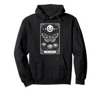 The Moon Jack o Lanterna Luna Mystical Moth Tarocchi Carta Felpa con Cappuccio