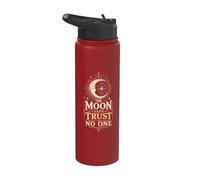 The Moon Says Trust No One Maglia Astrologia Stainless Steel Insulated Water Bottle