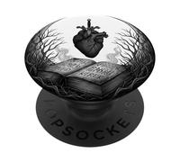 The Moonlit Coven of Whispers Witchy Book Club Dark Academia PopSockets PopGrip Adesivo