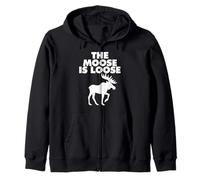 The Moose Is Loose Felpa con Cappuccio