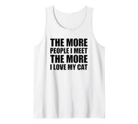 The More People I Meet The More I Love My Cat Canotta