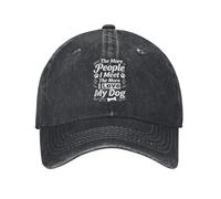 The More People I Meet, The More I Love My Dog Cappello Morbida Cappello Trucker Retro Cappellino Sport per Uomo Adulto attività