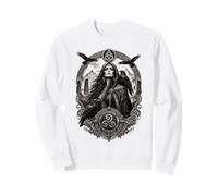 The Morrigan Celtic Raven Dea Mitologia Irlandese Corvo Cool Felpa