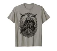 The Morrigan Celtic Raven Dea Mitologia Irlandese Corvo Cool Maglietta