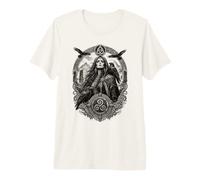 The Morrigan Celtic Raven Dea Mitologia Irlandese Corvo Cool Maglietta Premium