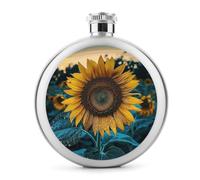 The Most Beautiful - Fiaschetta in acciaio inox a prova di perdite, portatile, circolare, per campeggio, pesca, feste di nozze, 141,7 g
