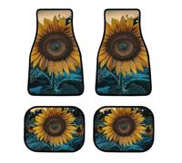 The Most Beautiful - Set di 4 tappetini per auto, impermeabili, anteriori e posteriori, con retro in gomma antiscivolo, universali, adatti per auto, camion, furgoni, SUV