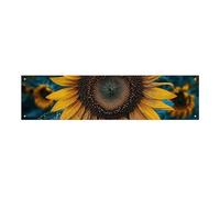 The Most Beautiful Sunflowerb - Striscione grande per feste, 120 x 30 cm, da appendere alla parete, per feste di compleanno, per esterni e interni, decorazione per feste