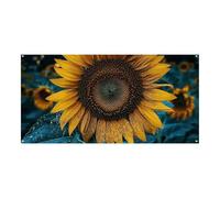 The Most Beautiful Sunflowerb - Striscione grande per feste, 180 x 90 cm, da appendere alla parete, per feste di compleanno, per esterni e interni, decorazione per feste