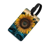 The Most Beautiful - Targhetta per bagagli con nome e carta d'identità, in pelle, impermeabile, accessori da viaggio per adulti, donne e uomini