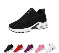 The Most Comfortable Orthopedic Shoes for Your Feet Women Walking Shoes with Arch Support Fashion Breathable Mesh Sneakers Orthopedic (Black, Adulto, 38, Numero, Sistema Taglie Calzature EU, Media)