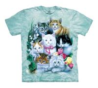 The Mountain 10 Kittens Camicia, Blu, M Donna