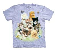 The Mountain Camicia 10 Kittens Cats Adulto Unisesso, Porpora, XL