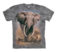 The Mountain Elefante Africano T-Shirt, Grigio, XX-Large Uomo
