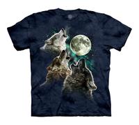 La Montagna Three Wolf Moon a Maniche Corte Blue Medium
